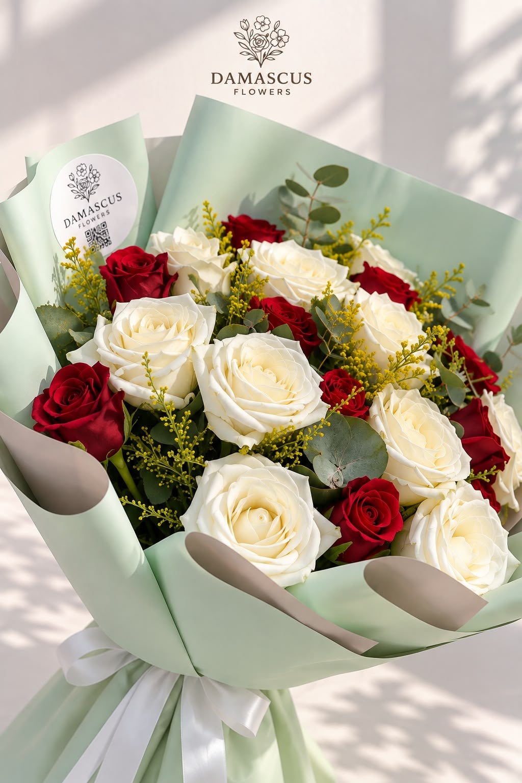 تفاصيل باقة الليليز والمنثور — Damascus Flowers
