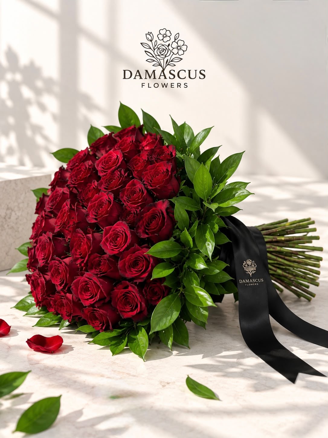تفاصيل باقة سكارف ميكاسا — Damascus Flowers